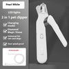 2 in 1 Pet Nail Clippers with Led Light Paw Nail Trimmer Pet Supplies