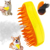 Rechargeable Shedding Hair Spray Hot Steam Easy Pet Grooming Brush for Cat, Dog