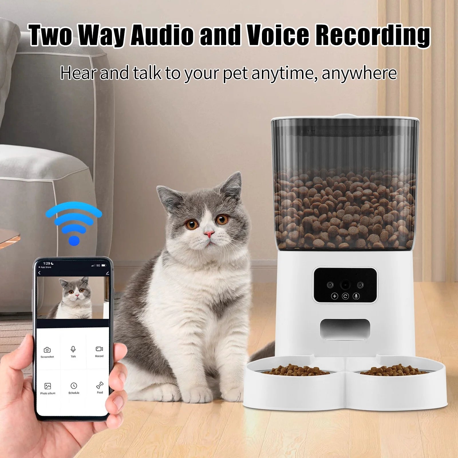 Automatic Cat Feeder with Camera 