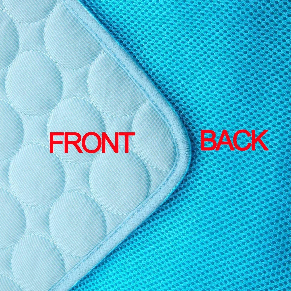 Summer Cooling Mat for Dogs,Ice Silk Pet Self Cooling Mat for Sleeping Indoor (19.7X24.4" , Blue)