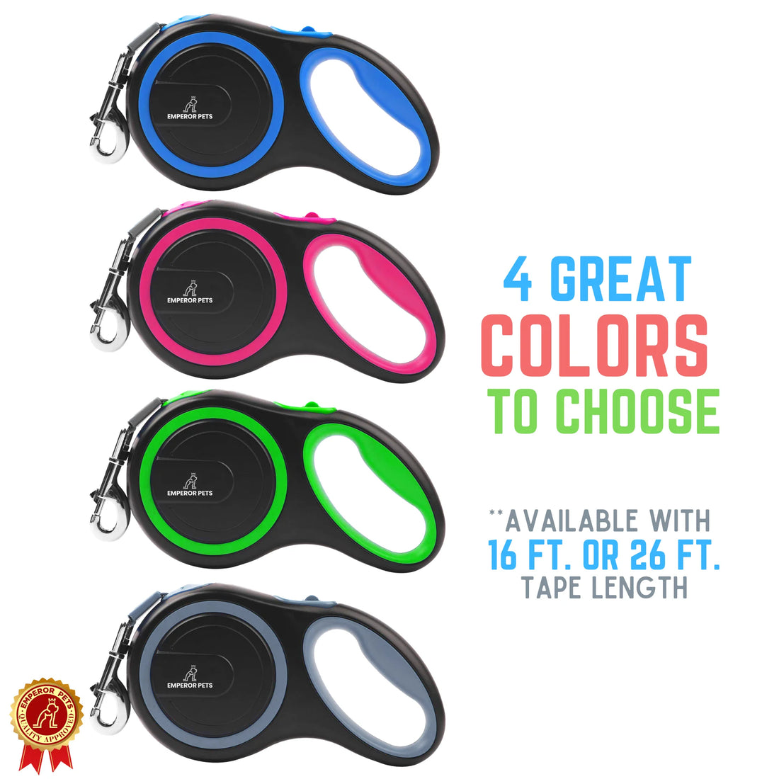 Retractable Dog Leash, 16 Ft, Heavy Duty