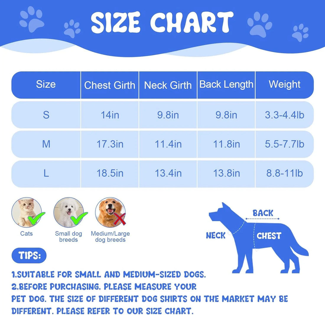 8 Pack Dog Clothes for Small Dogs Boy and Girl