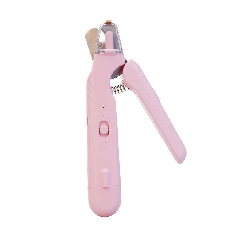 2 in 1 Pet Nail Clippers with Led Light Paw Nail Trimmer Pet Supplies