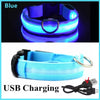USB Charging LED Dog Collar Dog Safety Night Light