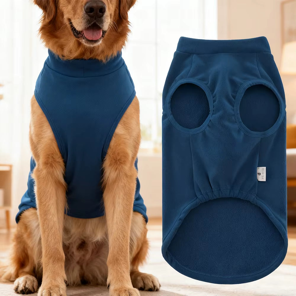 Soft Fleece Dog Clothes Sweater Winter Warm Dogs Pajamas Super Soft Pet Clothing Dogs Home Indoor Clothes for Medium Large Dogs