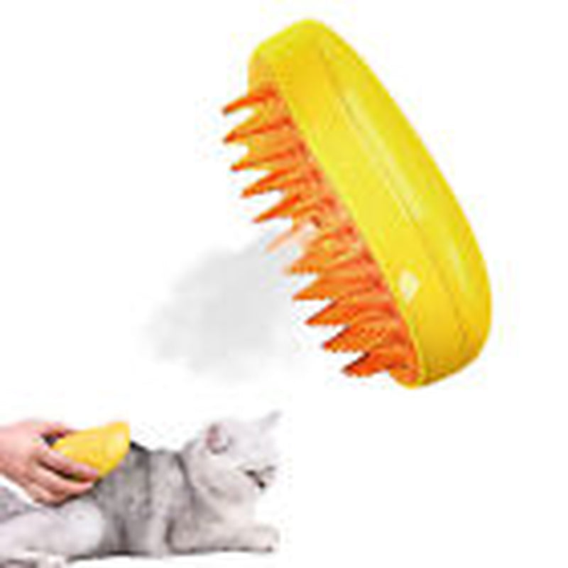 Rechargeable Shedding Hair Spray Hot Steam Easy Pet Grooming Brush for Cat, Dog