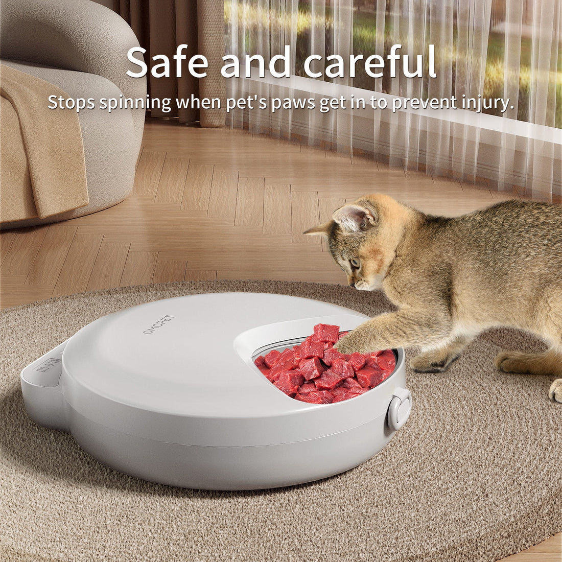 Automatic Cat Feeder Wet Food, Auto Refrigerated Wet/Dry Food Feeder
