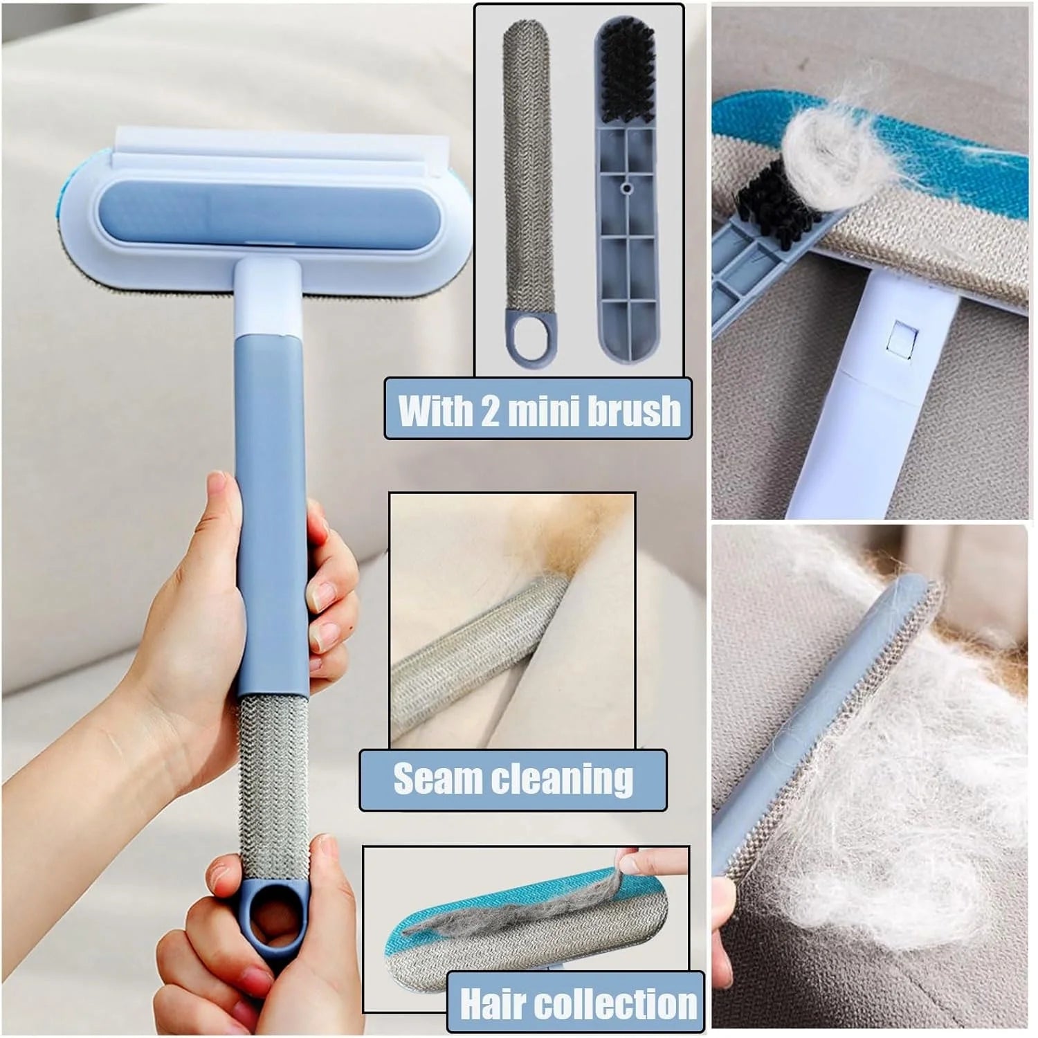 Pet Hair Remover, Reusable Cat and Dog Hair Remover & Lint Brush Roller