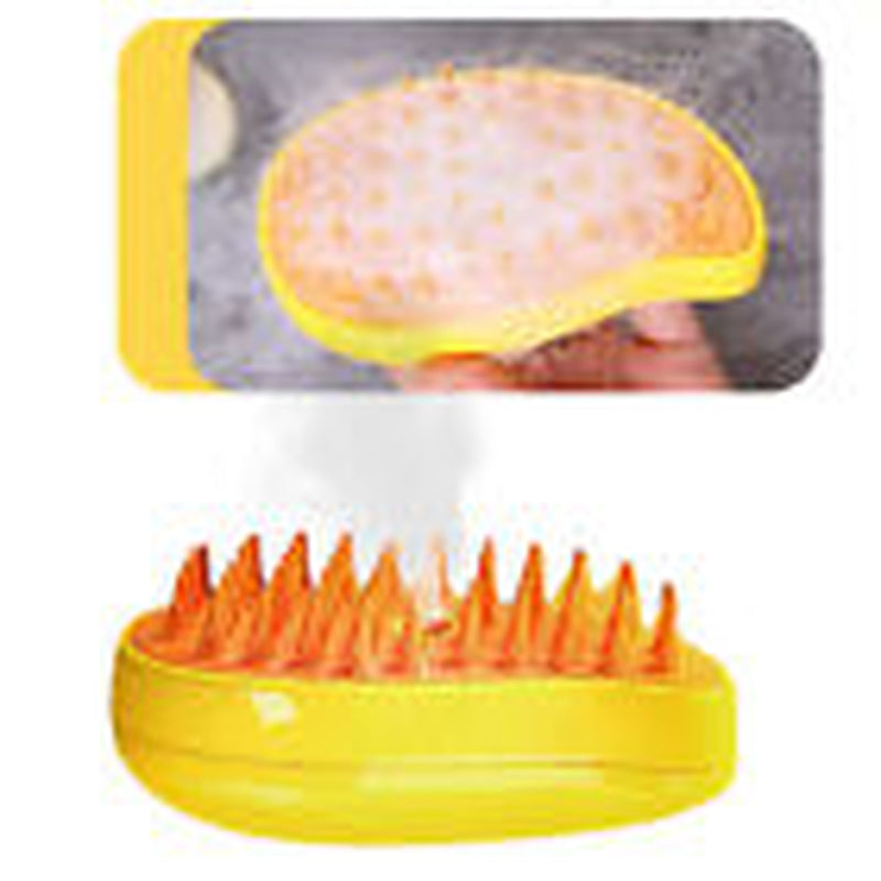 Rechargeable Shedding Hair Spray Hot Steam Easy Pet Grooming Brush for Cat, Dog