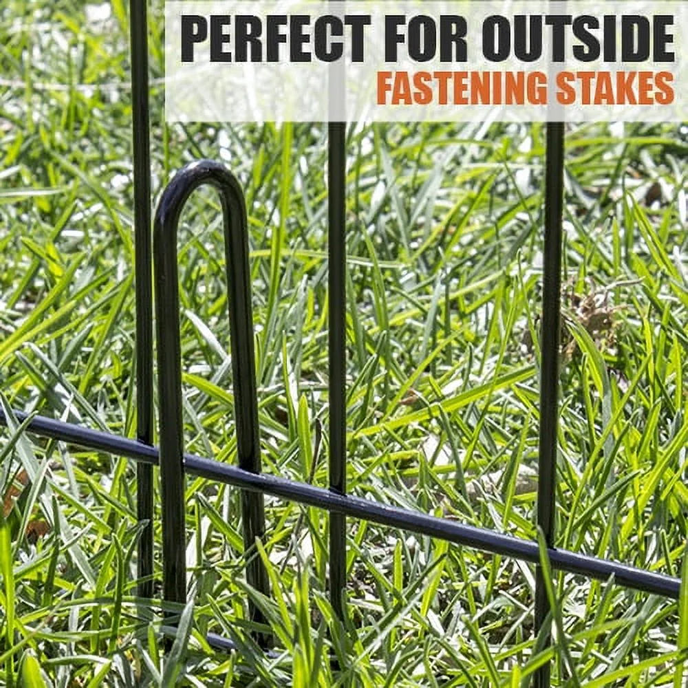 Foldable 8-Panel Steel Wire Playpen for Dogs, Black, 30"