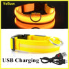 USB Charging LED Dog Collar Dog Safety Night Light