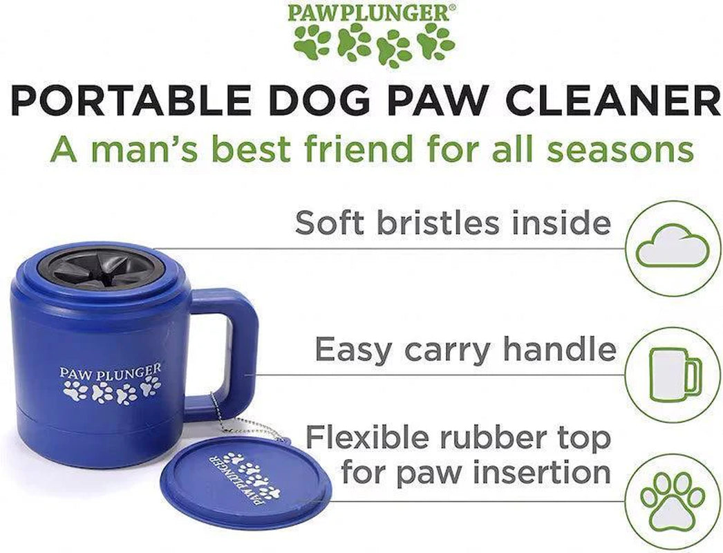 Paw Plunger Blue 8.5 Inch L X 6 Inch W X 6.5 Inch H Gentle Paw Cleaner to Keep Your Home and Car Dirt-Free