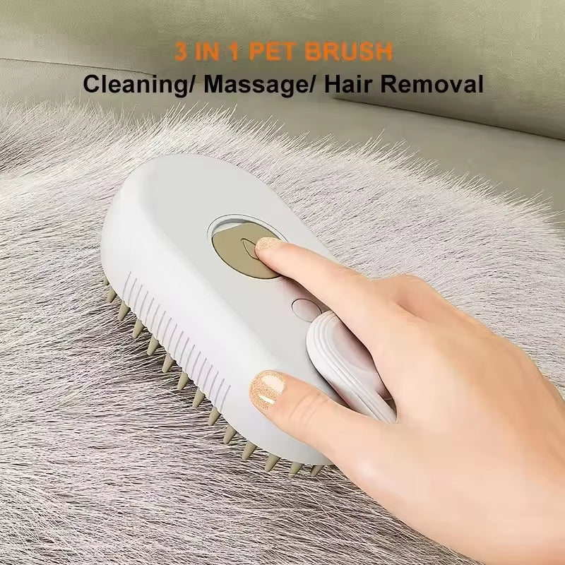 Pet Steam Brush Steam Cats Comb Electric Sprayer 