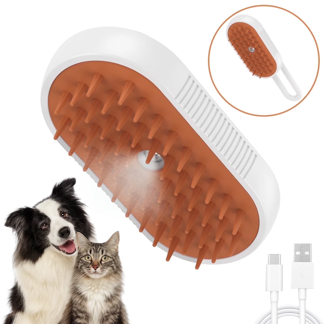 Cat Steam Brush for Shedding Dog Brush 