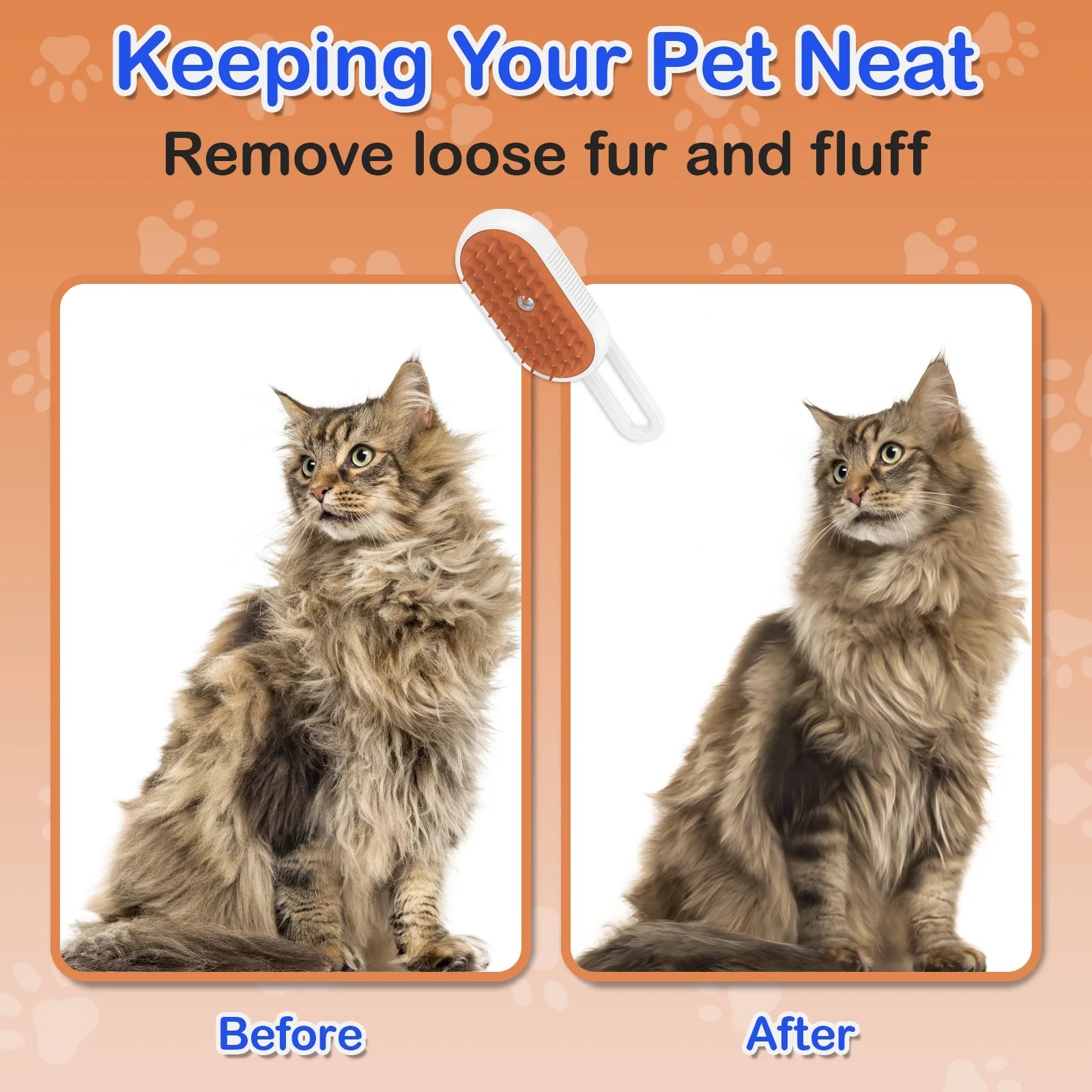 Cat Steam Brush for Shedding Dog Brush 