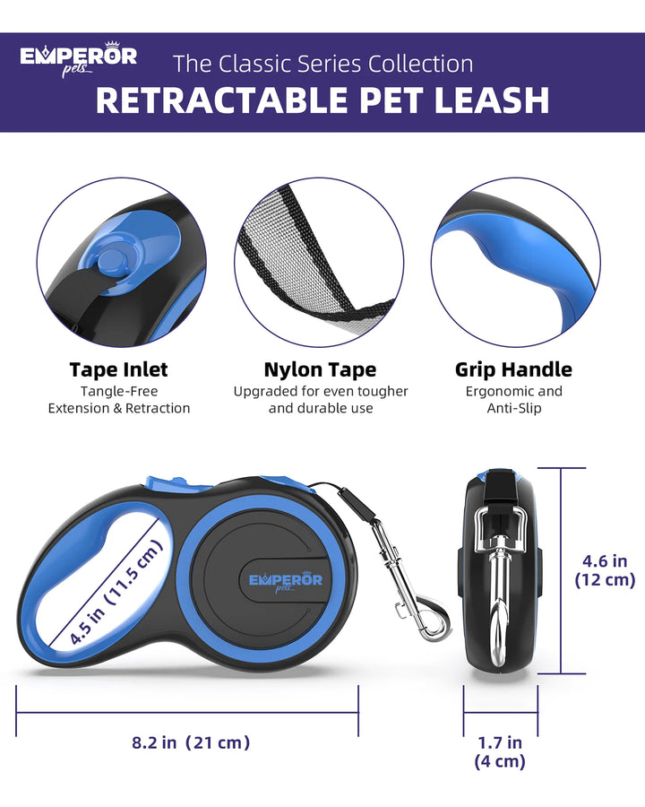 Retractable Dog Leash, 16 Ft, Heavy Duty