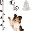 Dog Bells to Go Outside, Premium Quality Potty Training Dog Door Bell, Yarn Handwoven Dog Bell, Adjustable Housetraining Hanging Bell-6 Extra Large Loud 1.5 Doorbells
