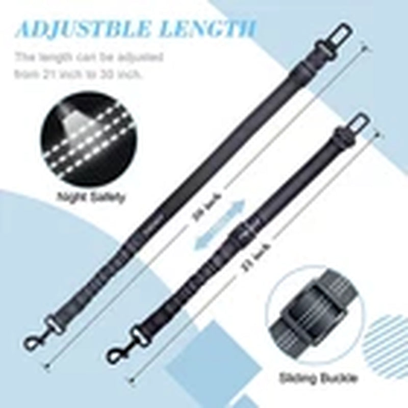 2 Pack Dog Seat Belt Leash Pet Seatbelt Car ELASTIC Safety Adjustable Harness