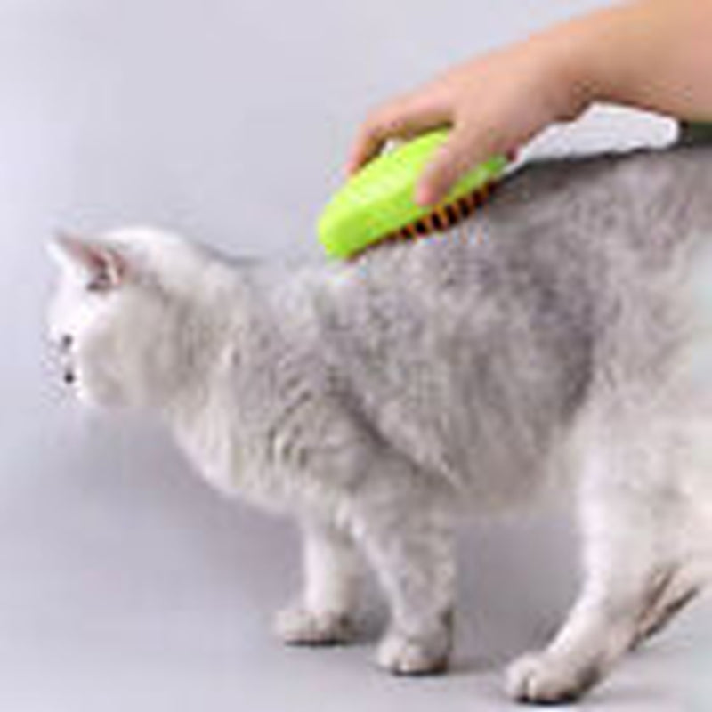 Rechargeable Shedding Hair Spray Hot Steam Easy Pet Grooming Brush for Cat, Dog
