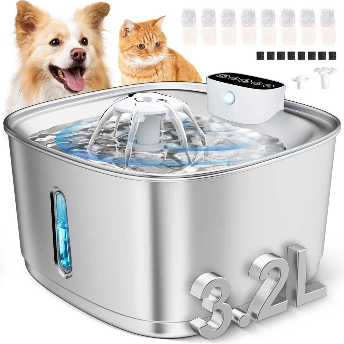 Wireless Cat Water Fountain Battery Operated