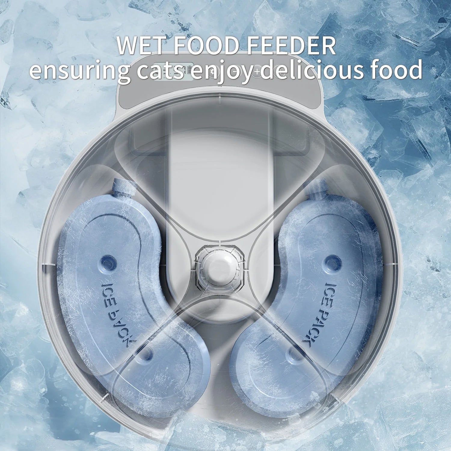 Automatic Cat Feeder Wet Food, Auto Refrigerated Wet/Dry Food Feeder