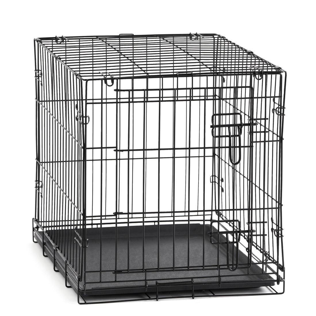 Foldable 48" Wire Crate for Dogs with Divider and Leak-Proof Tray