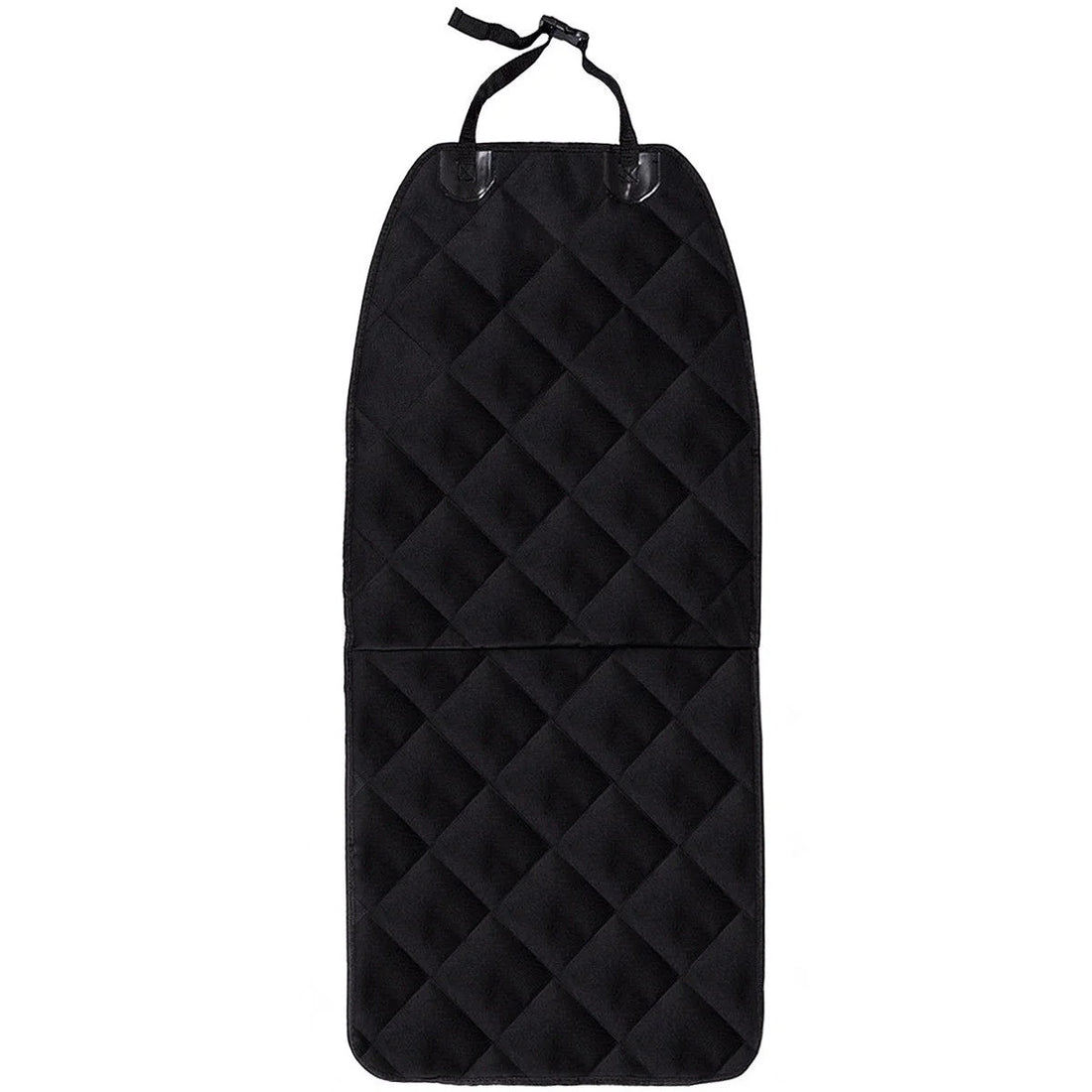 Black Waterproof Pet Front Seat Cover for Cars Nonslip Rubber Backing W/ Anchor