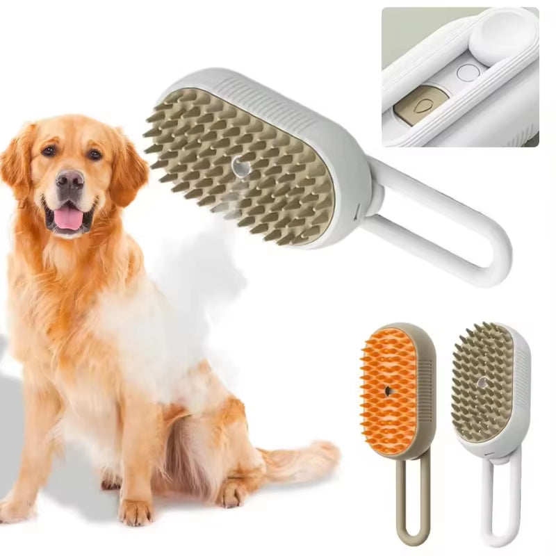 Pet Steam Brush Steam Cats Comb Electric Sprayer 