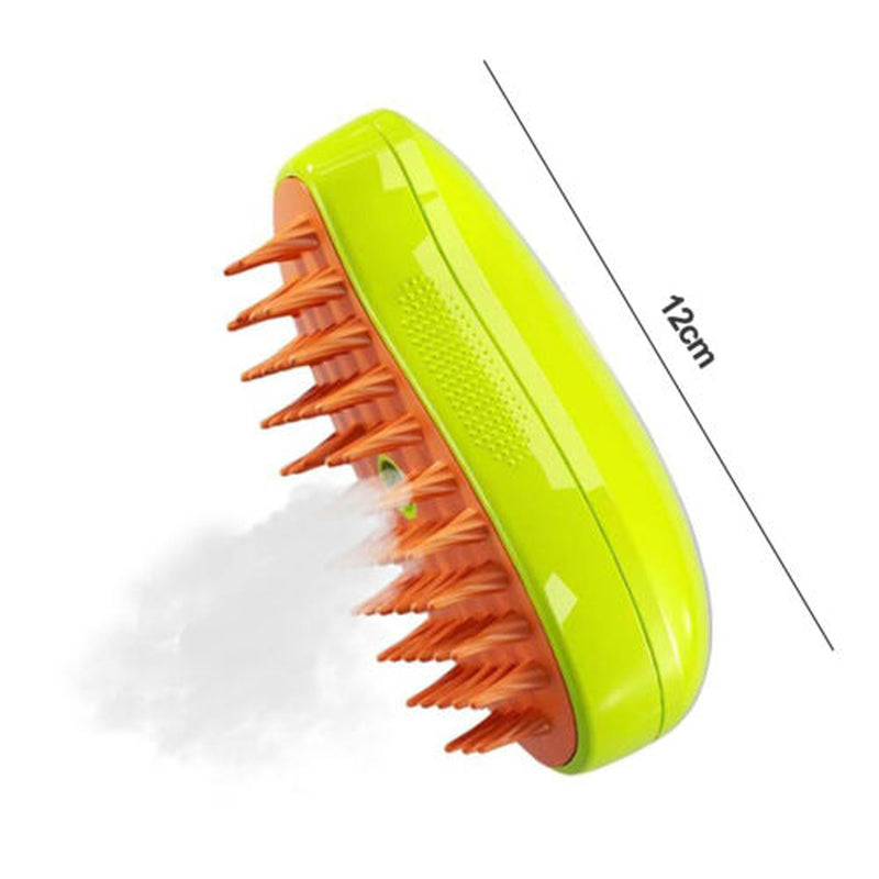 Rechargeable Shedding Hair Spray Hot Steam Easy Pet Grooming Brush for Cat, Dog