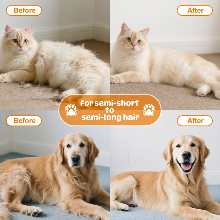 Cat Steam Brush, Dog Brush for Shedding, Pet Spray Hair Removal Comb, Pet Grooming Brush for Short & Long Haired Dogs & Cats,Spritz Defur Comb with Waterless Shampoo (White)