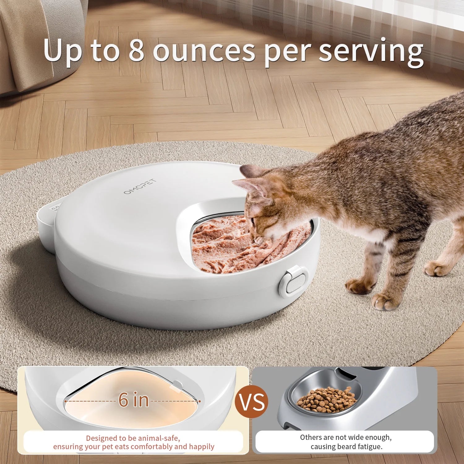 Automatic Cat Feeder Wet Food, Auto Refrigerated Wet/Dry Food Feeder
