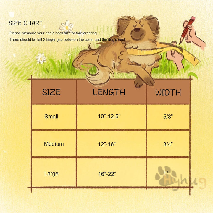 Medium Dog Collar, Black:Heavy-Duty Quick-Release Nylon Buckle, Adjustable & Durable, Cute Dog Collar (Medium, Black)