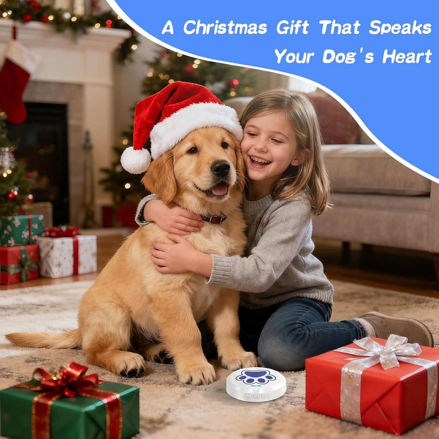 Dog Training Bells for Door - Dog Door Bell for with 28 Custom Sounds | Dog Bell for Door Potty Training | Chew-Proof & Adjustable Volume (0-115Db) | Teach Puppies to Signal to Go Outside