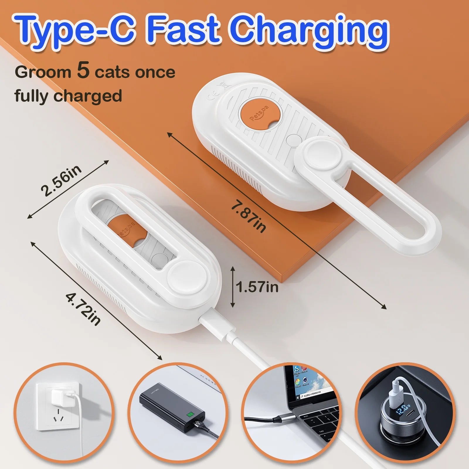 Cat Steam Brush for Shedding Dog Brush 