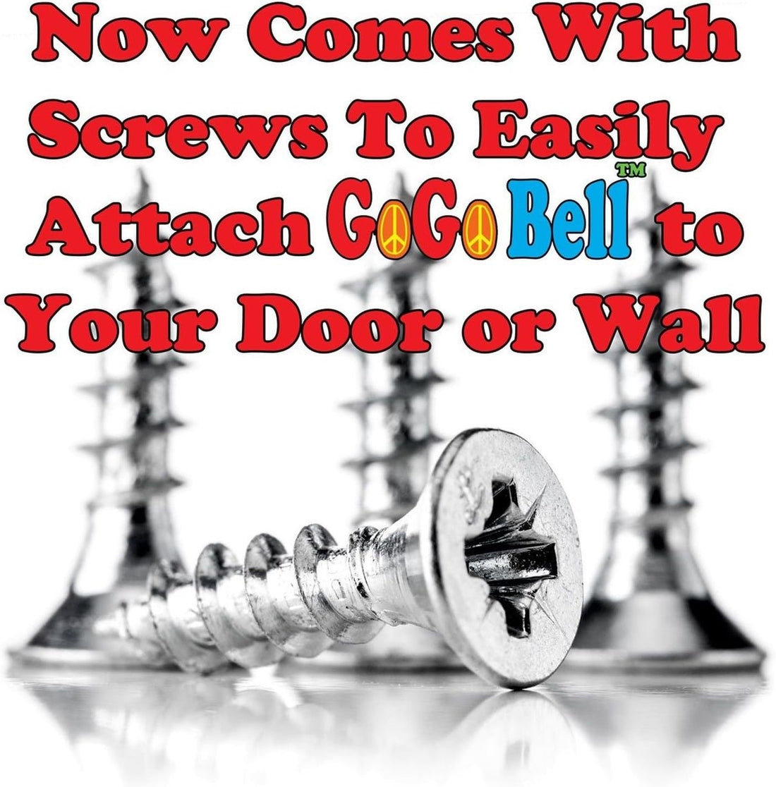 Gogo Bell Dog Doorbell for Housebreaking/Housetraining Door Bell/Potty Training Your Poochie to Let You Know When They Need to Tinkle (White, Qty 1)