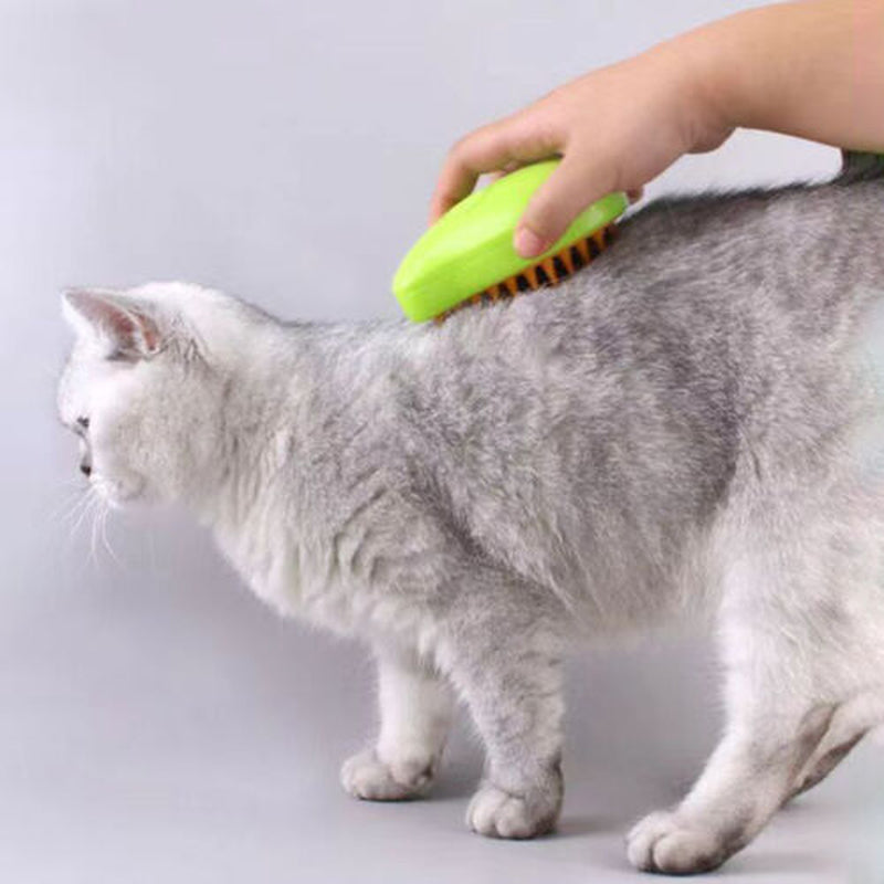 Rechargeable Shedding Hair Spray Hot Steam Easy Pet Grooming Brush for Cat, Dog
