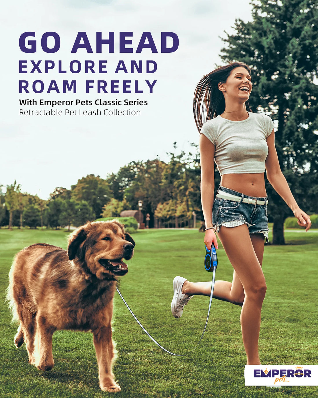 Retractable Dog Leash, 16 Ft, Heavy Duty