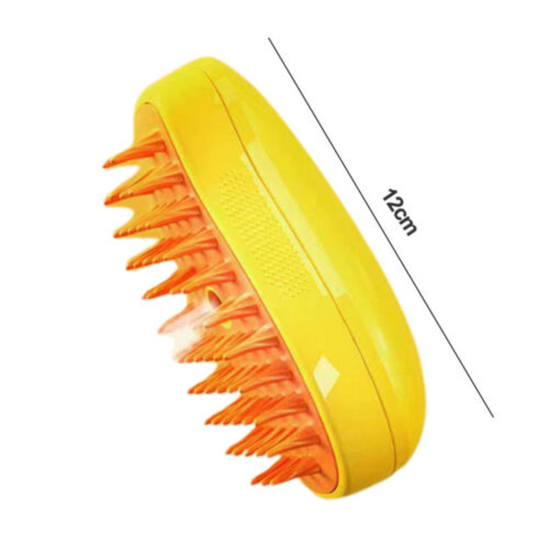 Rechargeable Shedding Hair Spray Hot Steam Easy Pet Grooming Brush for Cat, Dog